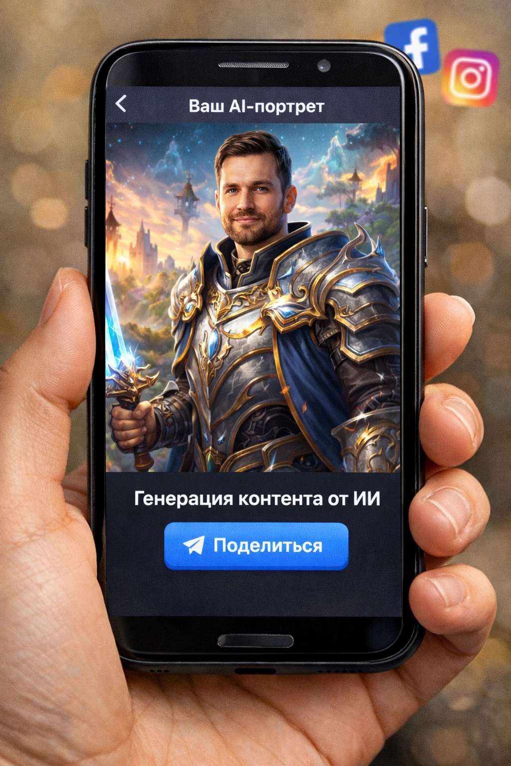 Генерация контента для фото от ИИ