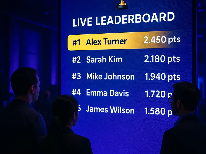 Live Leaderboard — attendees checking rankings