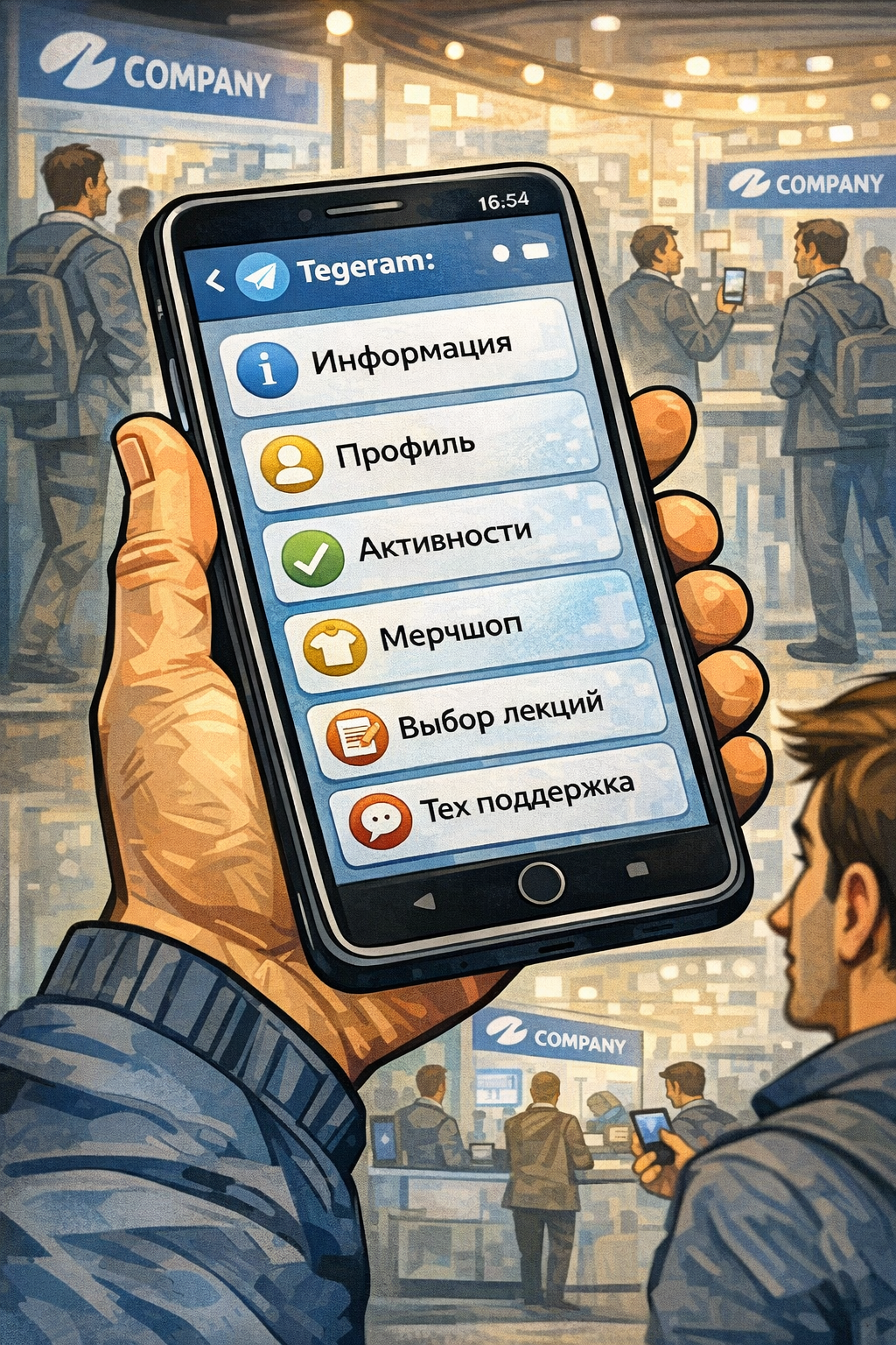Меню участника в чат-боте